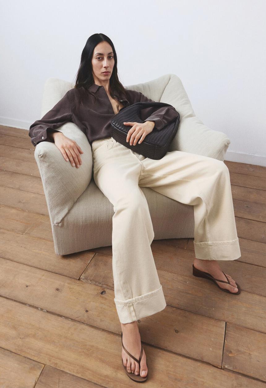 MANGO - Jeans eugenie - light/pastel yellow