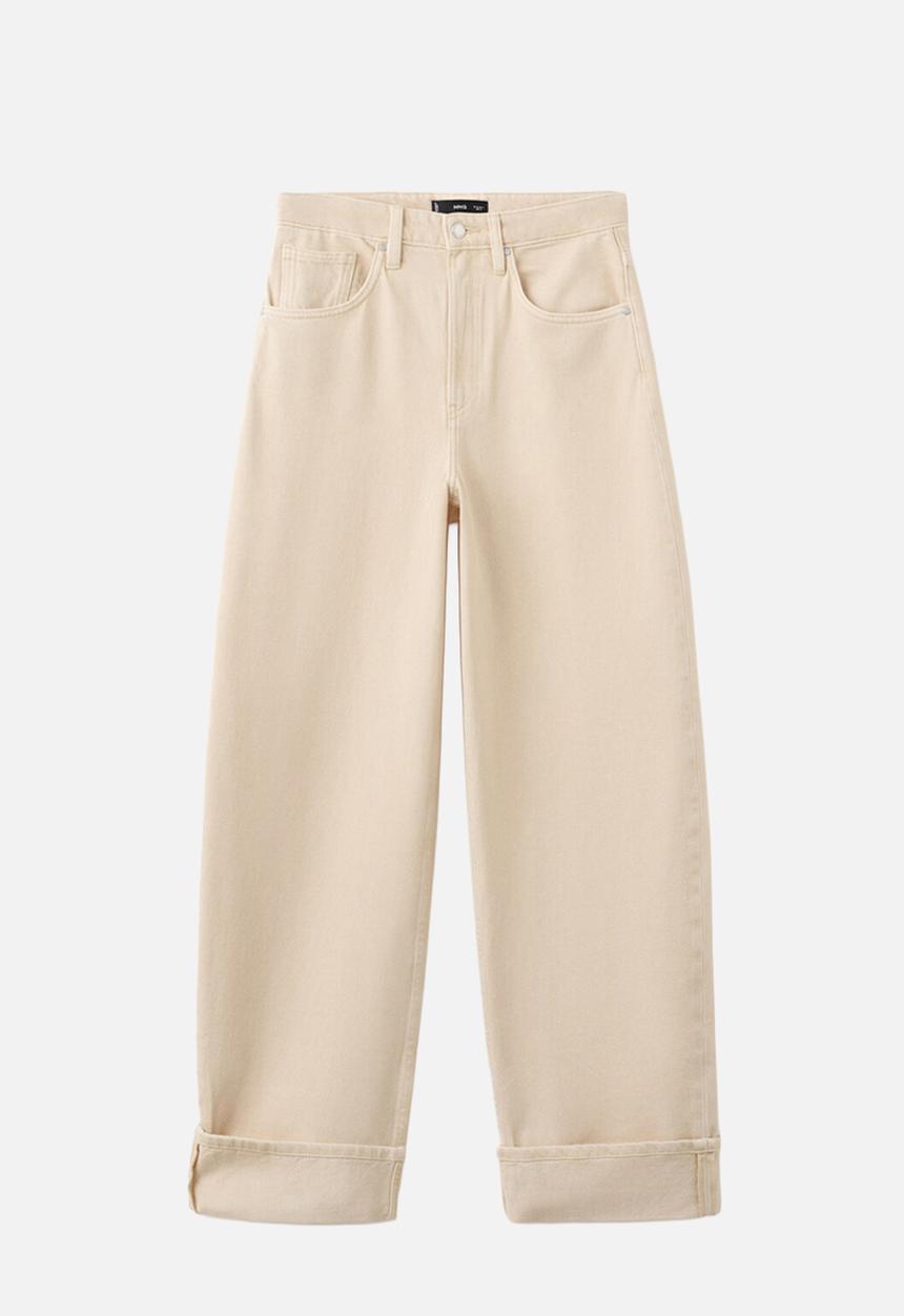 MANGO - Jeans eugenie - light/pastel yellow