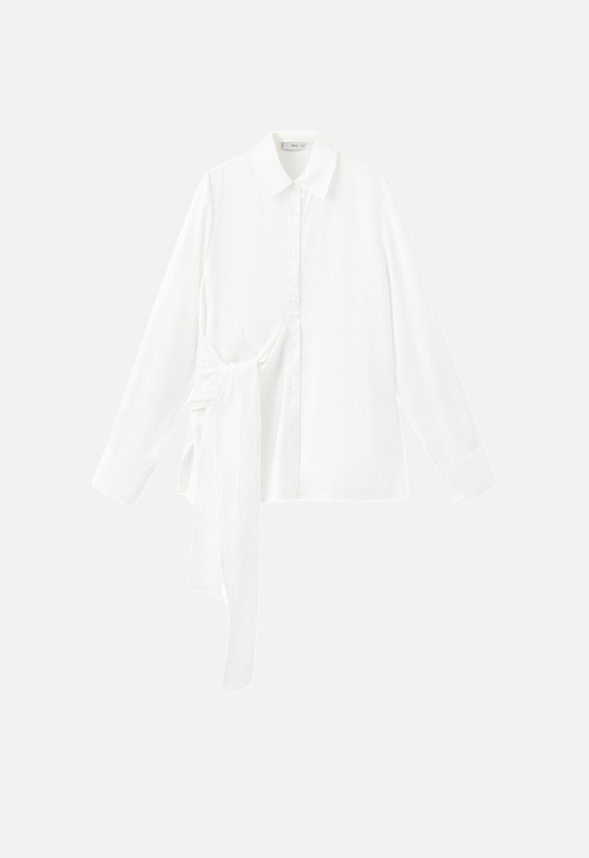 MANGO - Shirt blanca - natural