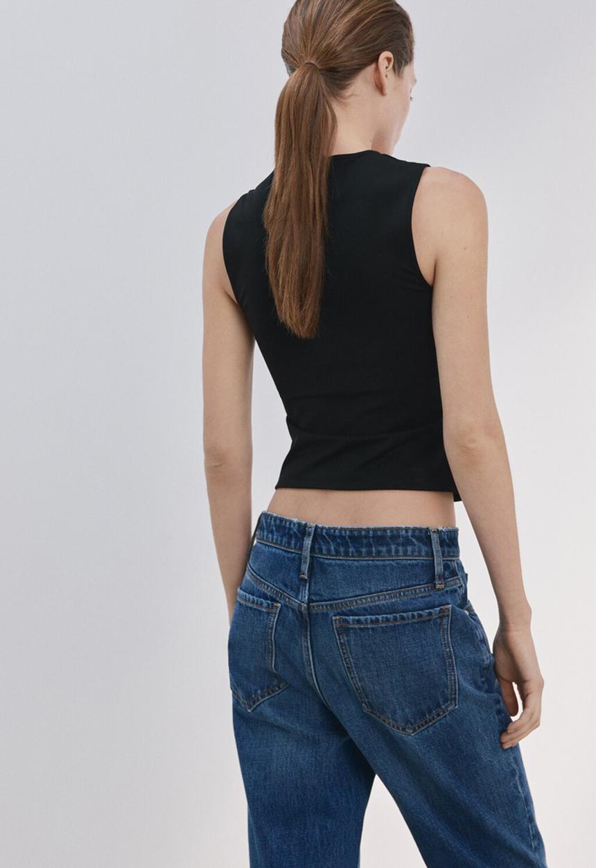 MANGO - Top rayo -  black