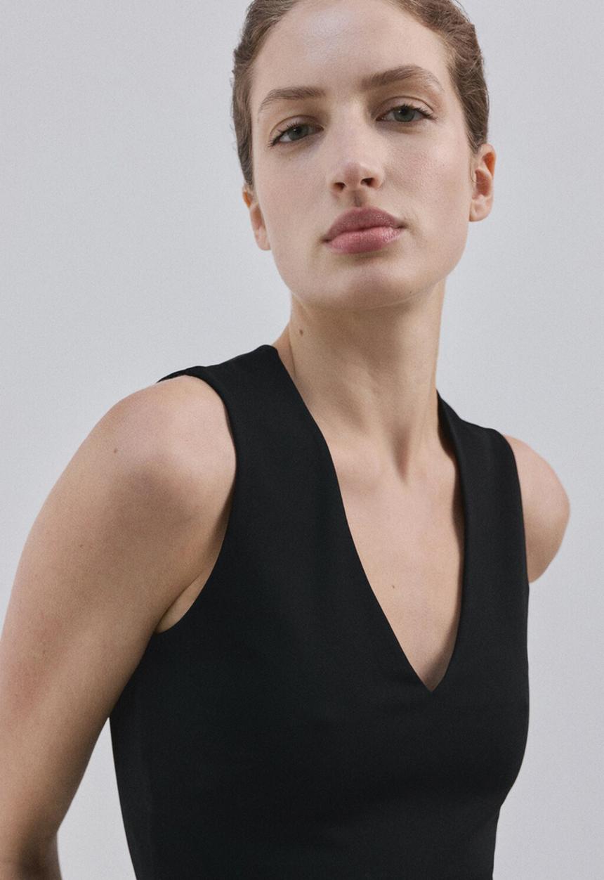 MANGO - Top rayo -  black