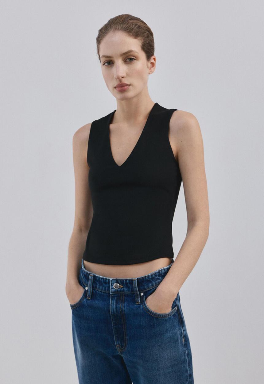 MANGO - Top rayo -  black