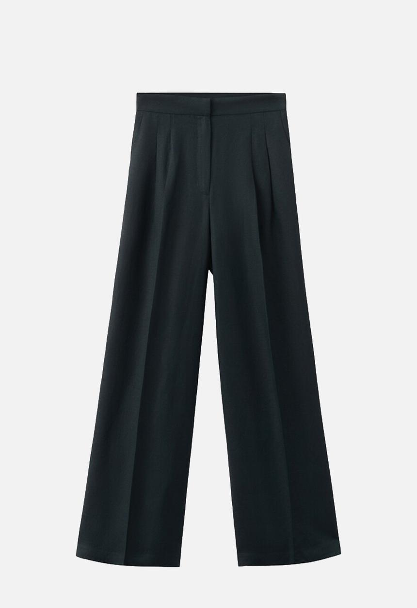 MANGO - Trousers lbolga - navy