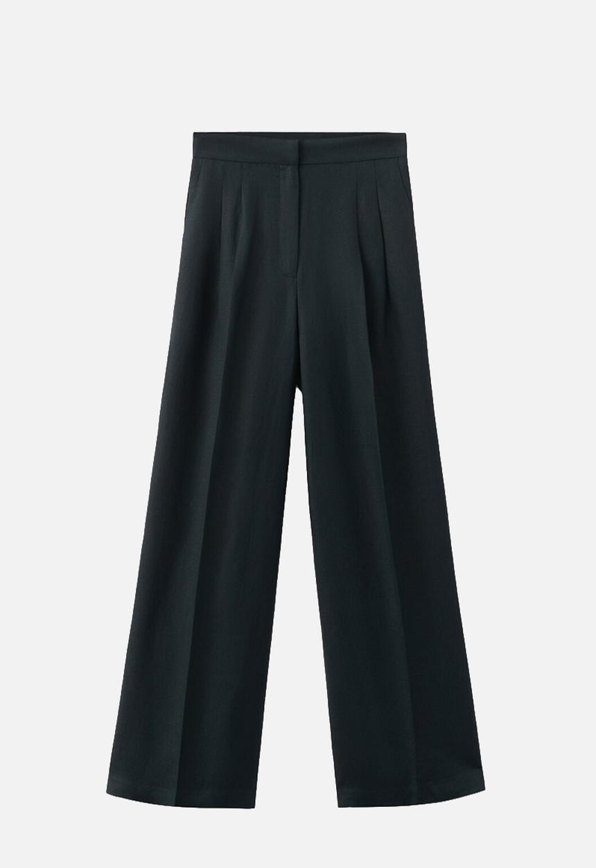 MANGO - Trousers lbolga - navy