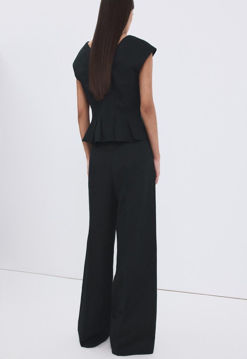 MANGO - Trousers lbolga - navy