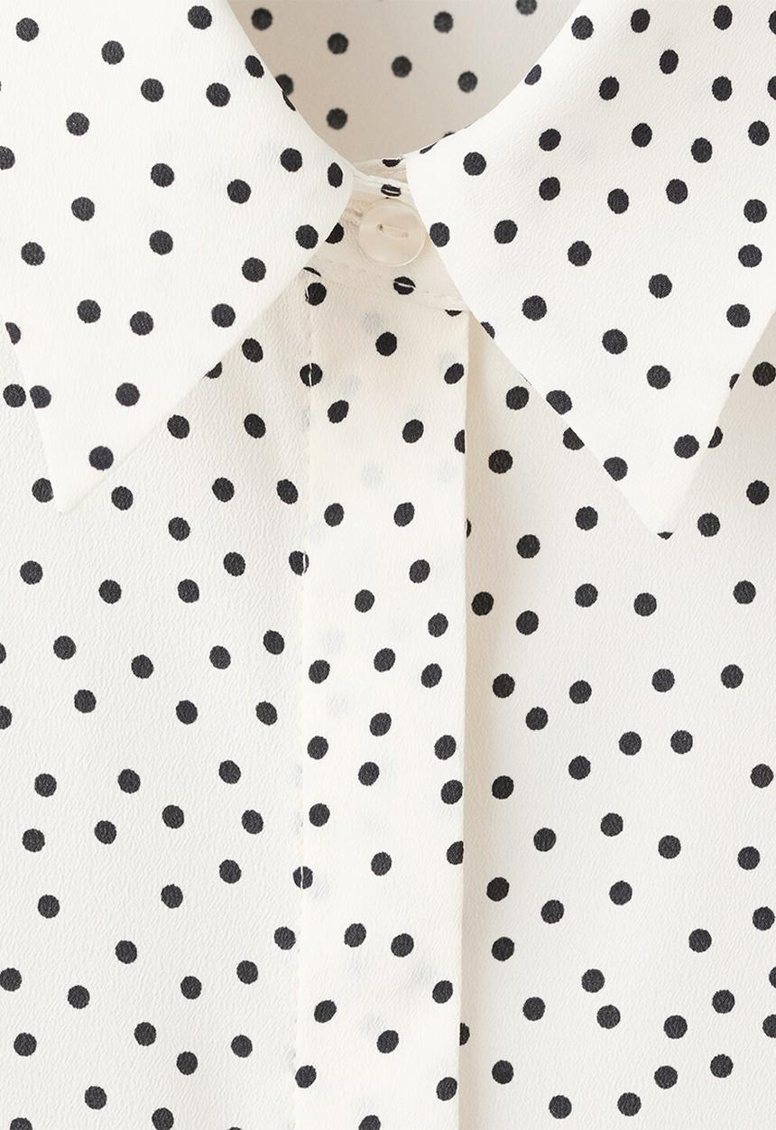 MANGO - Shirt basic- light beige