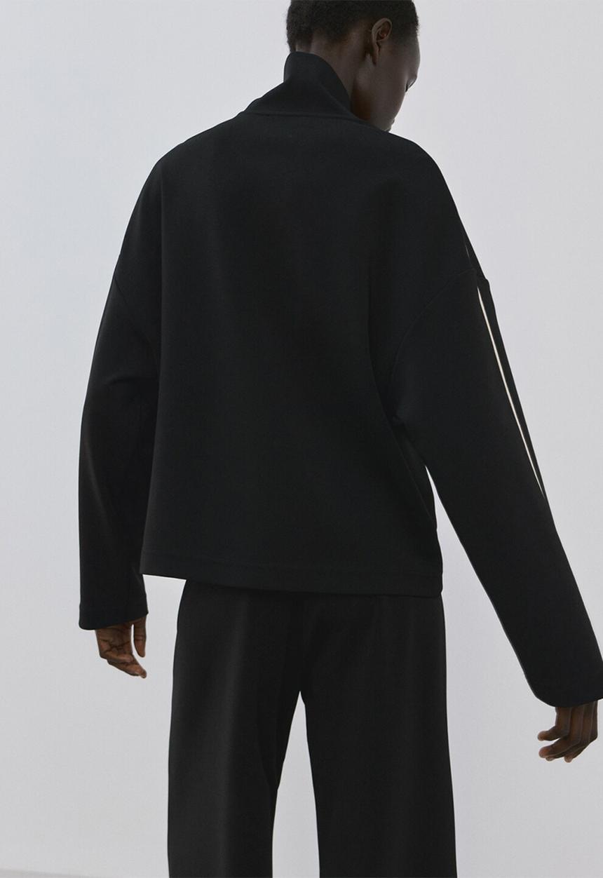 MANGO - Sweatshirt pipin- black