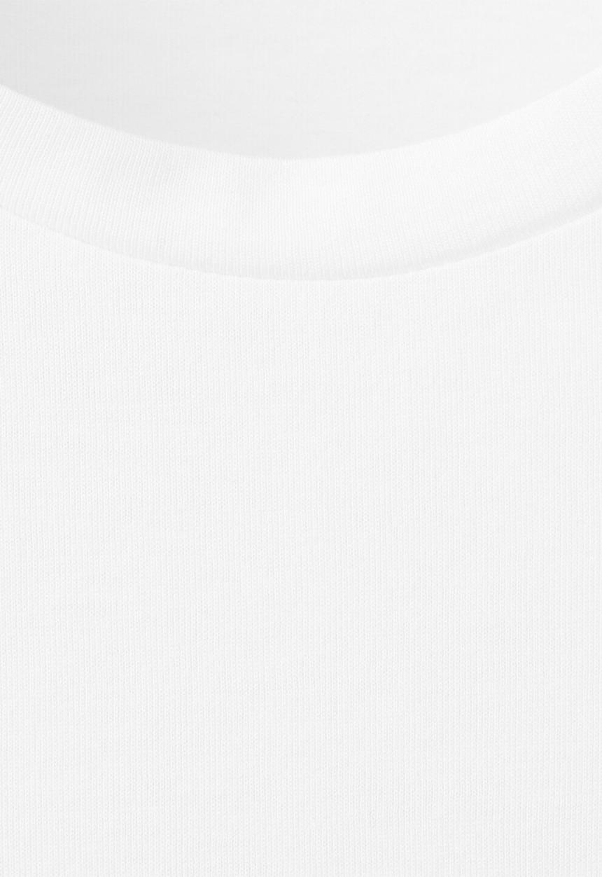 MANGO - T-shirt chals- white