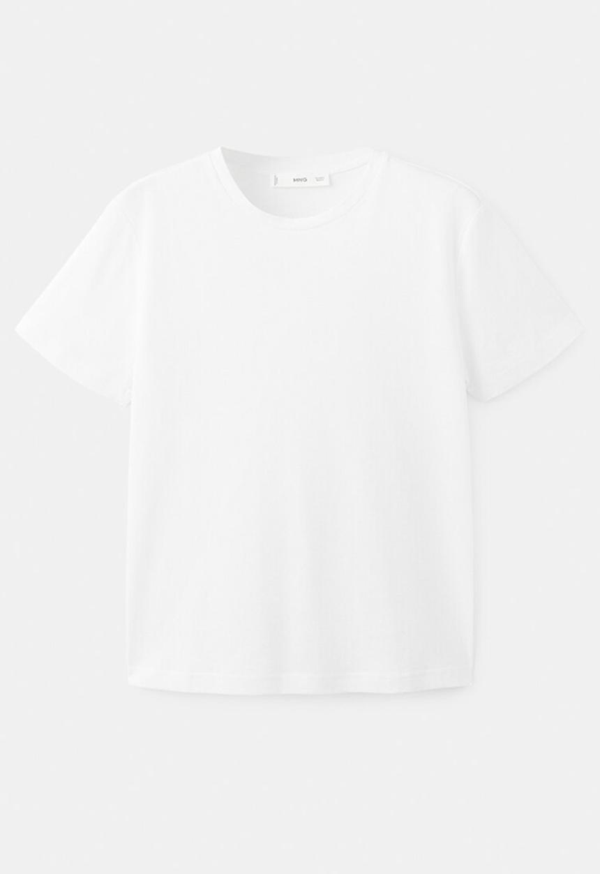 MANGO - T-shirt chals- white