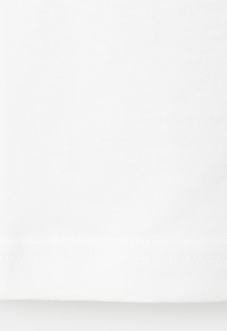 MANGO - T-shirt chals- white