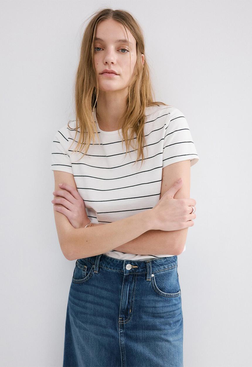 MANGO - T-shirt ancla - natural