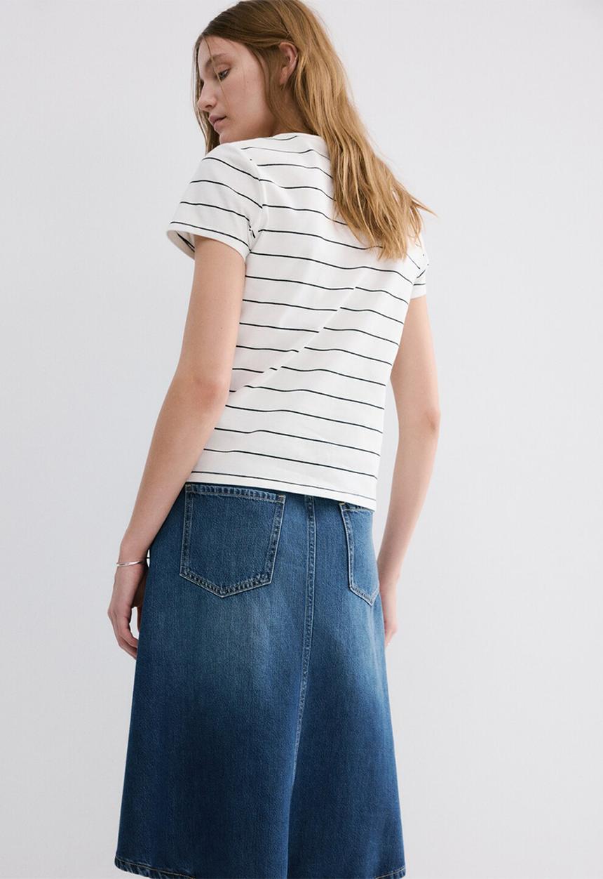 MANGO - T-shirt ancla - natural