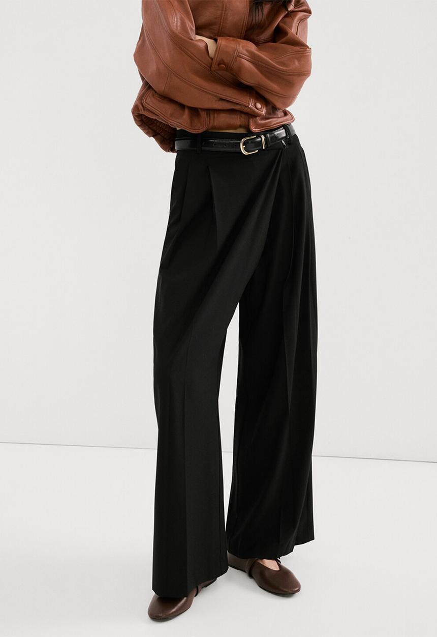 MANGO - Trousers anna- black