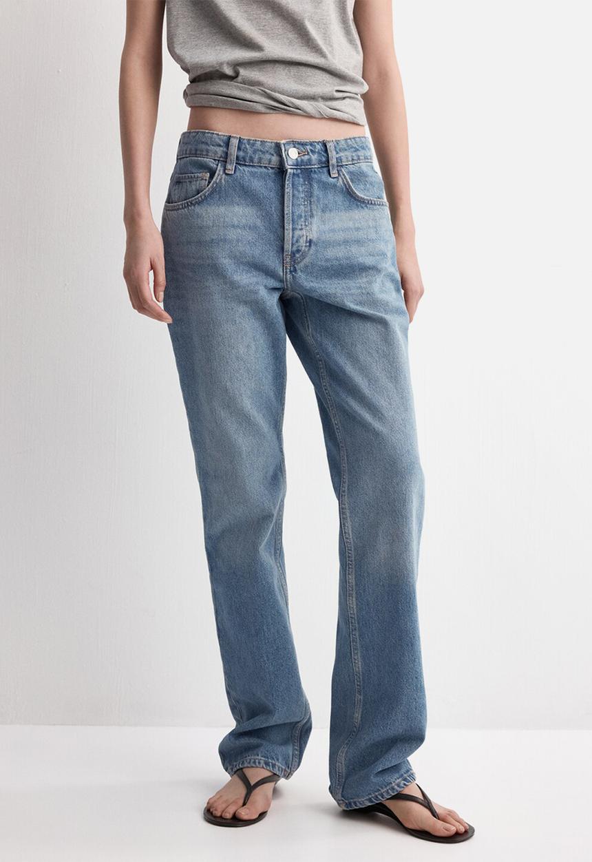MANGO - Jeans lacy - open blue