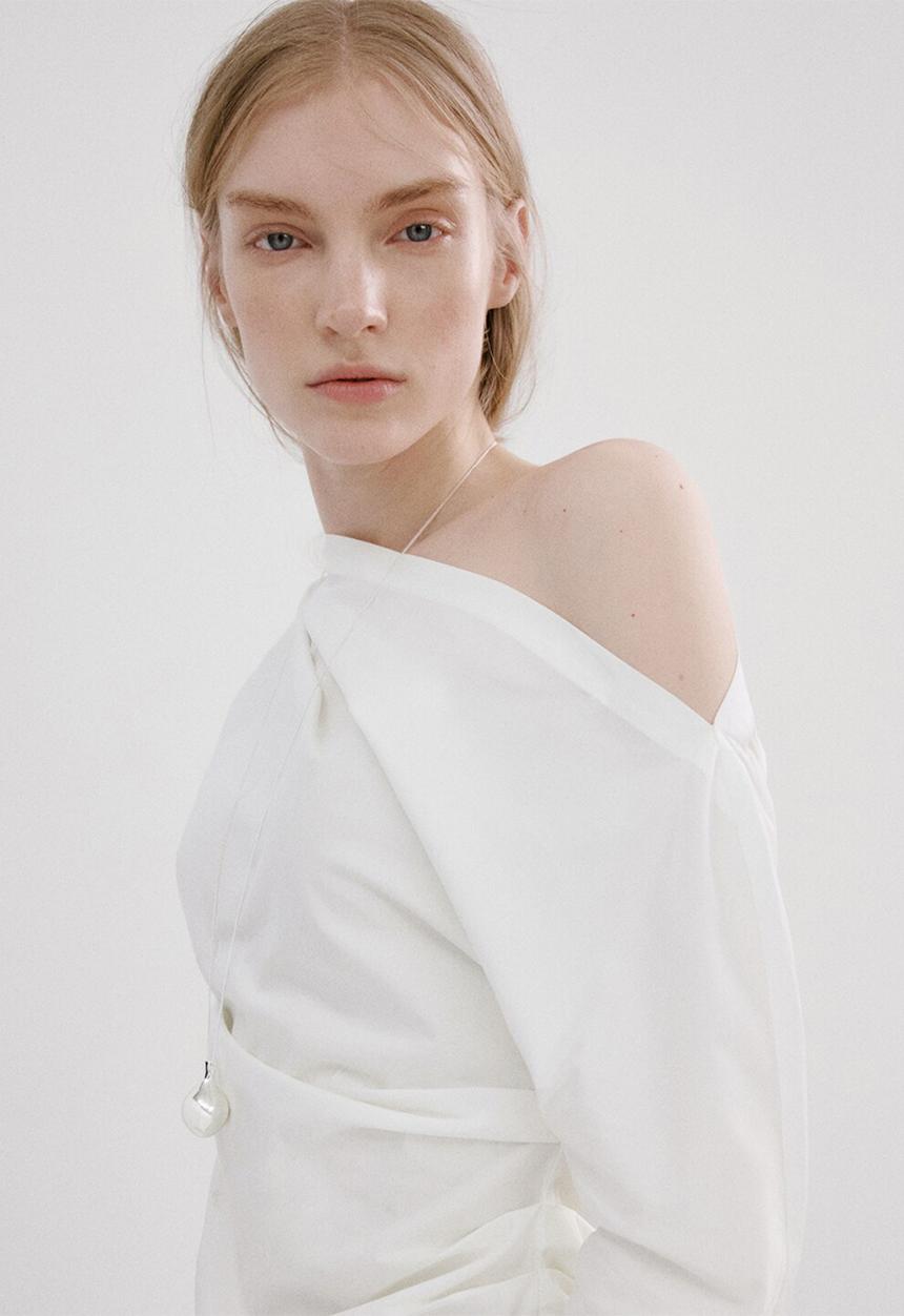 MANGO - Blouse lisamari - natural