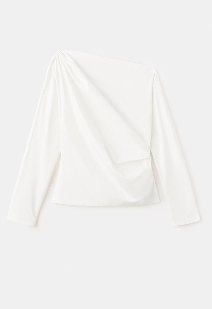 MANGO - Blouse lisamari - natural