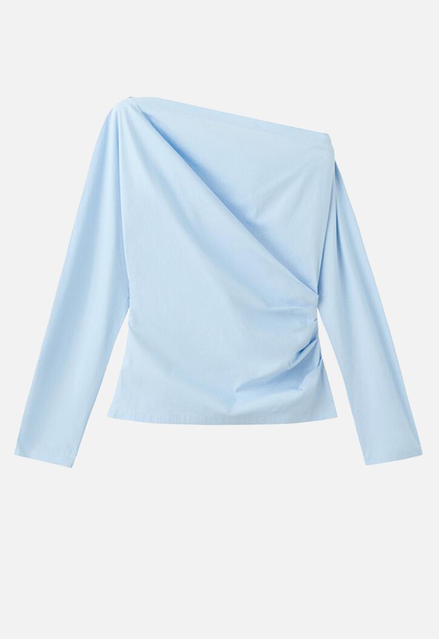 MANGO - Blouse lisamari - medium blue