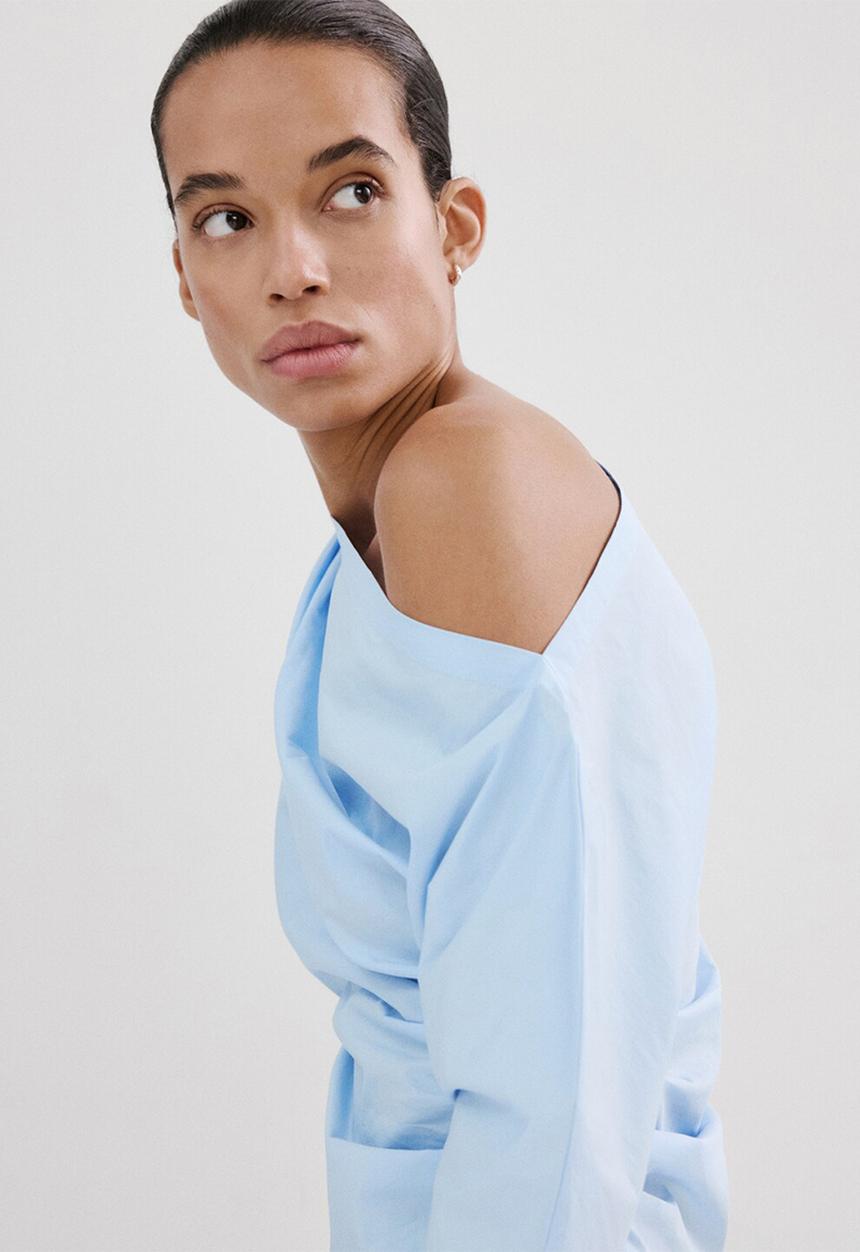 MANGO - Blouse lisamari - medium blue