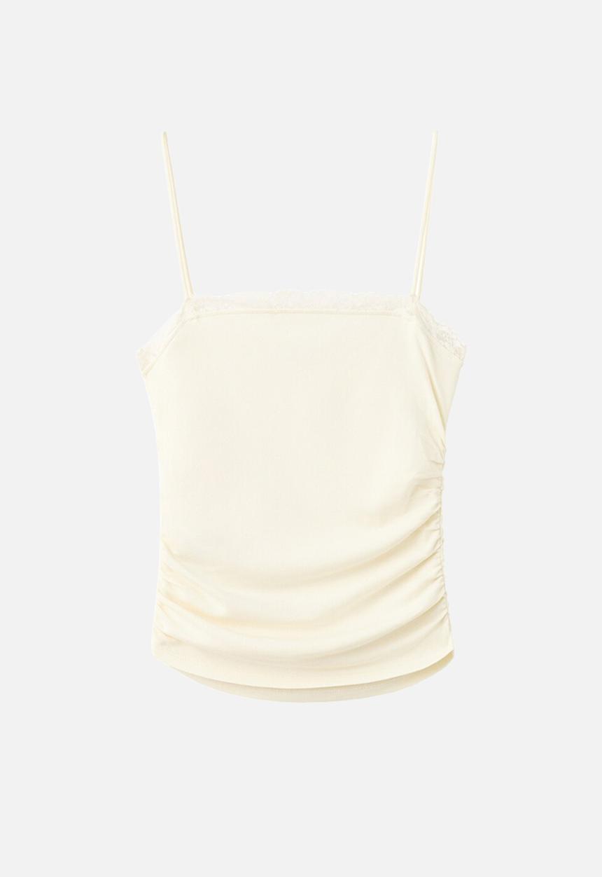 MANGO - Top telma - light/pastel yellow