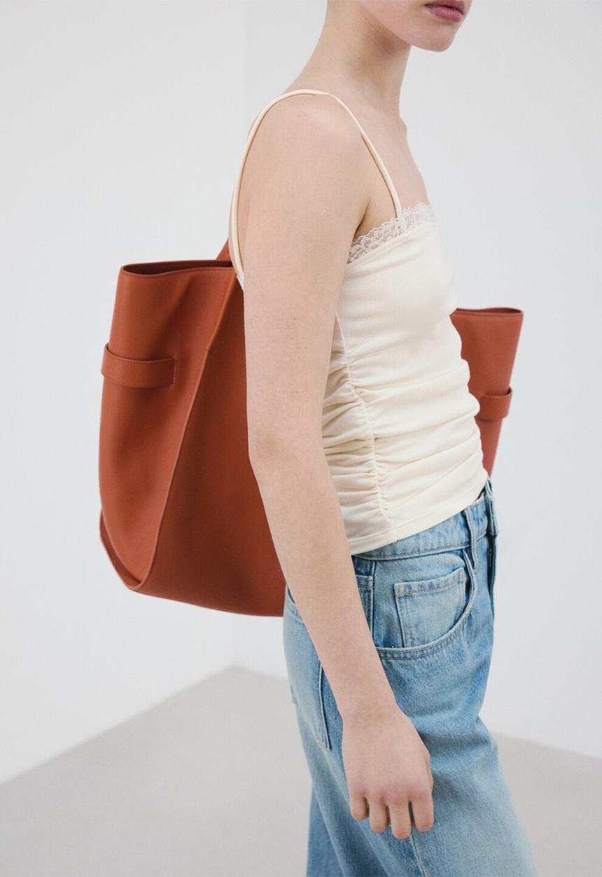 MANGO - Top telma - light/pastel yellow
