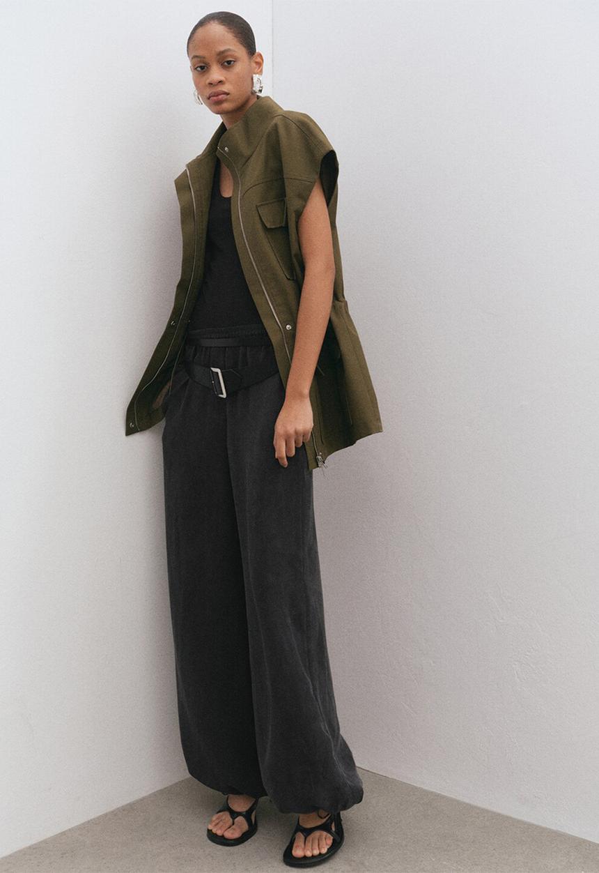 MANGO - Trousers rini - black
