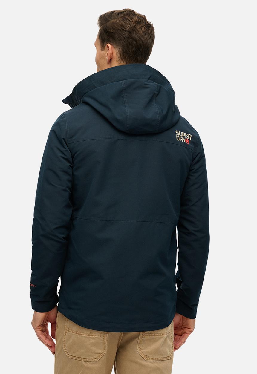 Superdry. - Hood ultimate emb windbreaker  - eclipse navy