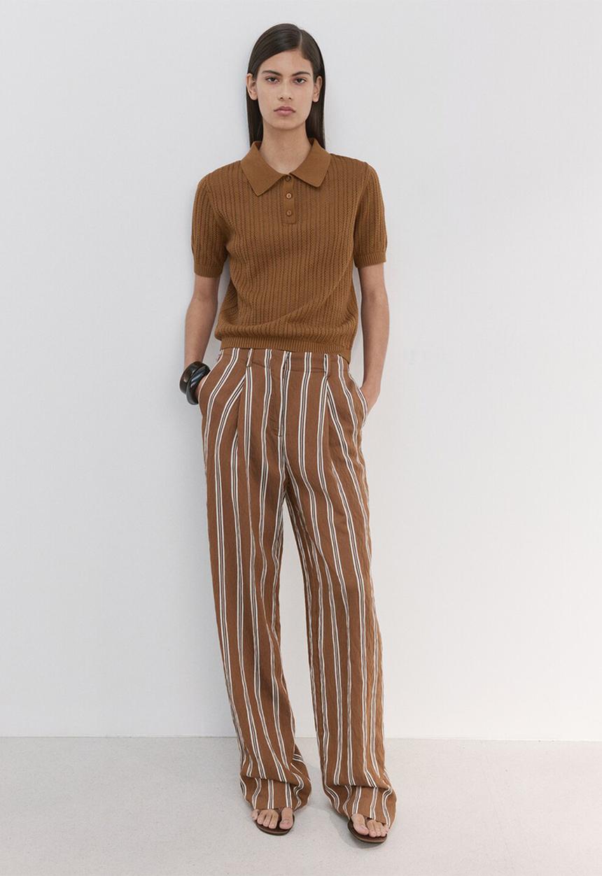 MANGO - Sweater cannoli - dark brown