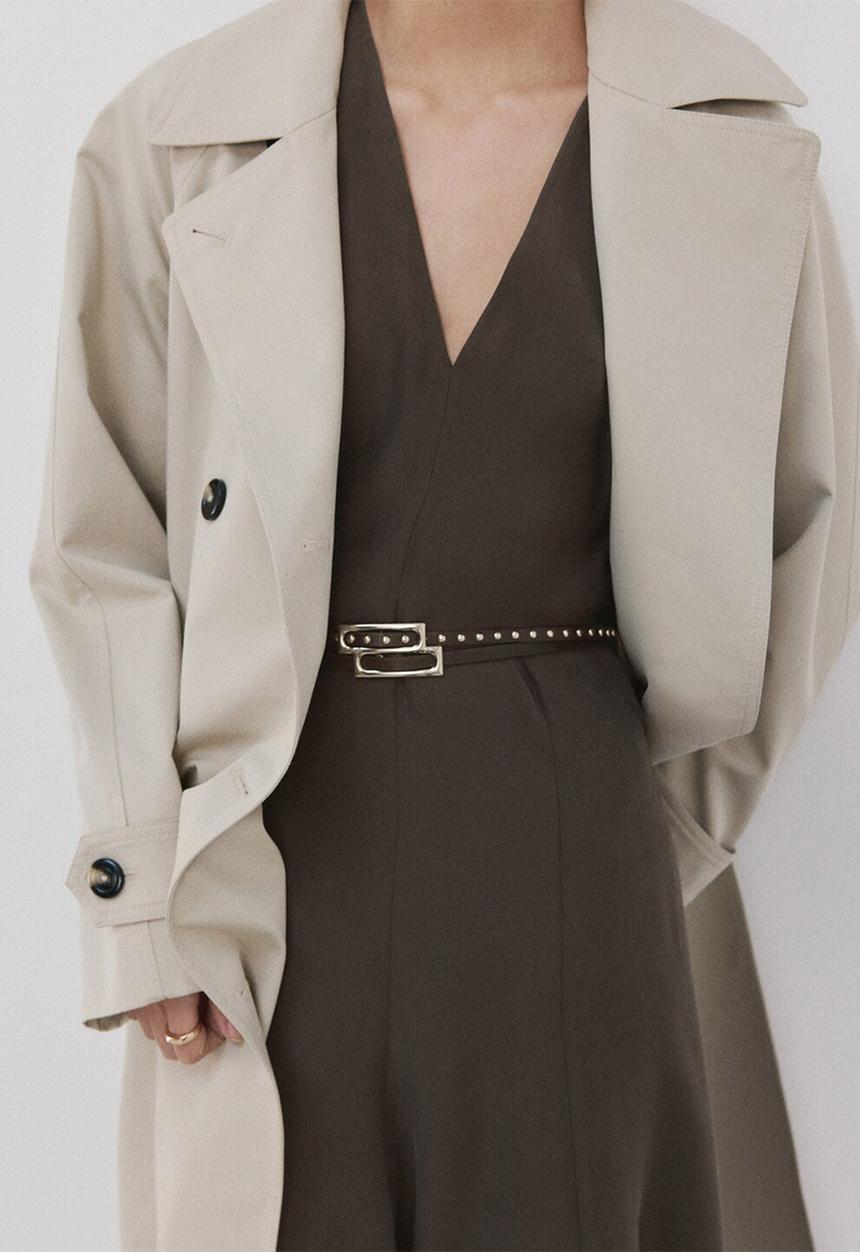 MANGO - Dress ramone - brown