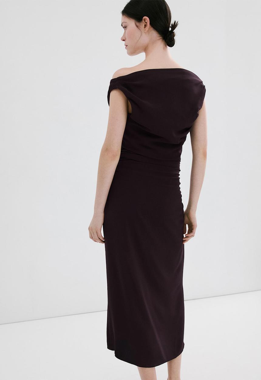 MANGO - Dress lari - brown