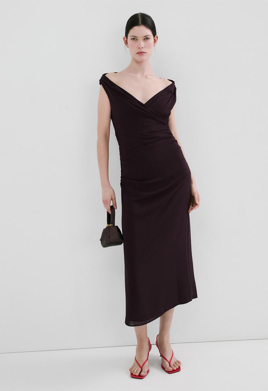 MANGO - Dress lari - brown
