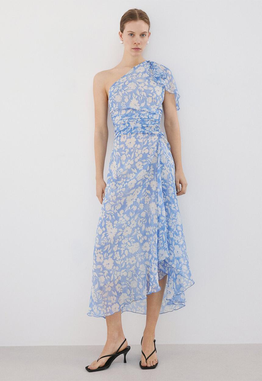 MANGO - Dress corina - medium blue