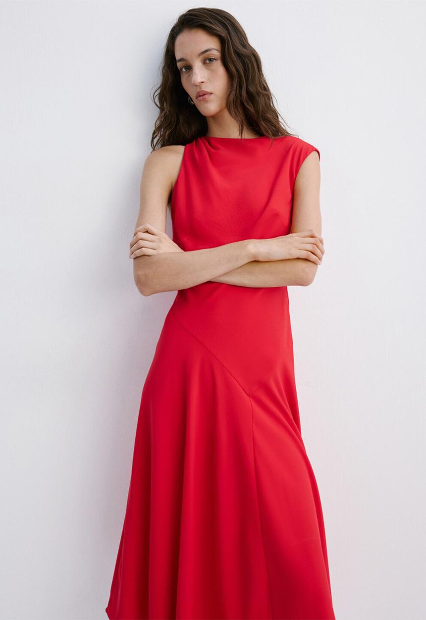 MANGO - Dress taly - red