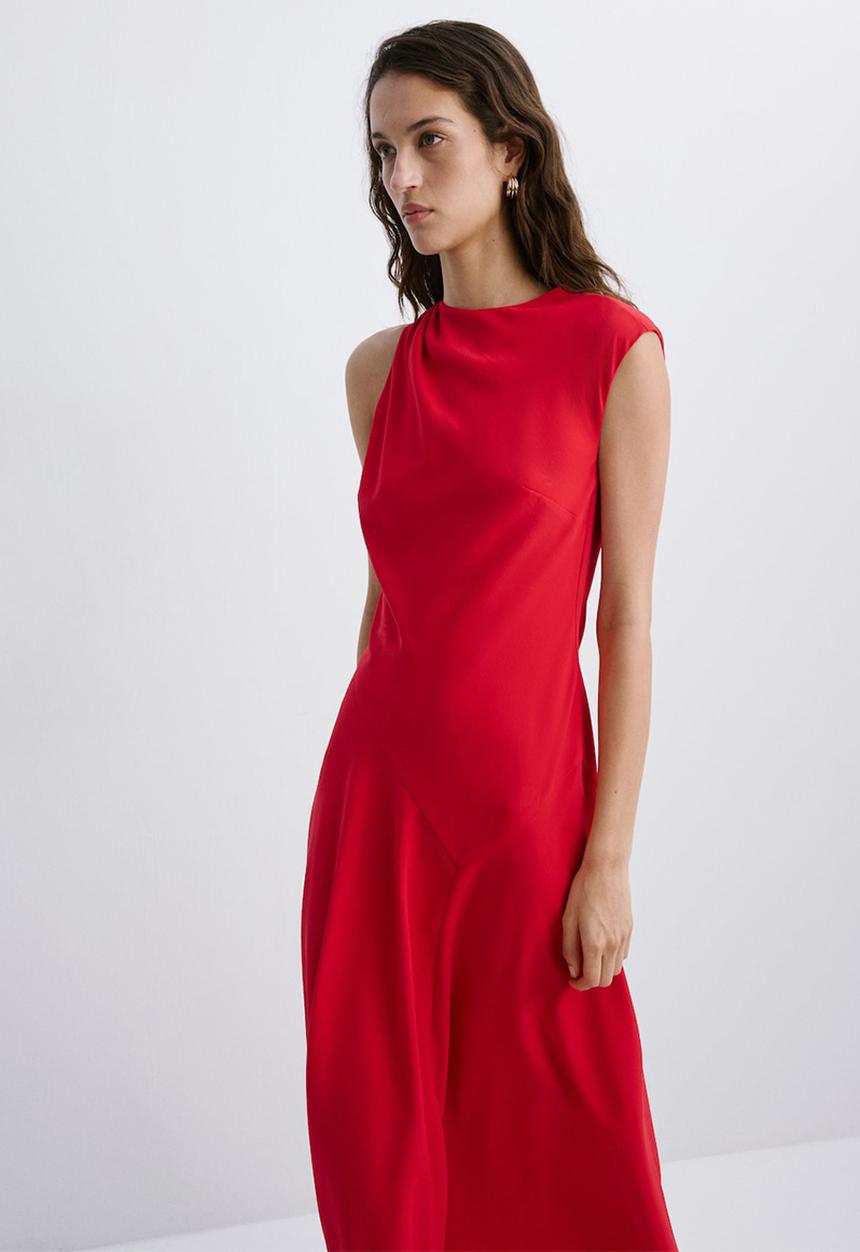 MANGO - Dress taly - red