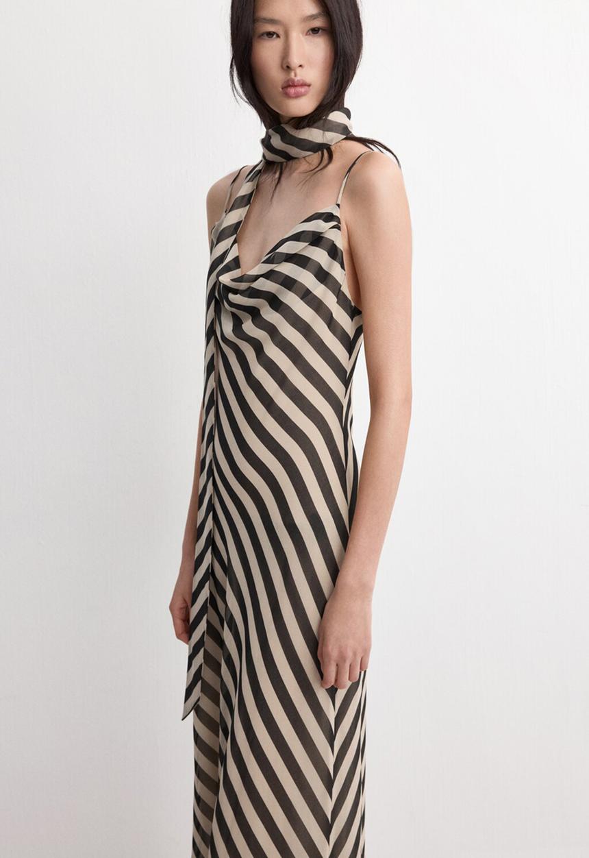 MANGO - Dress livy2 - light beige
