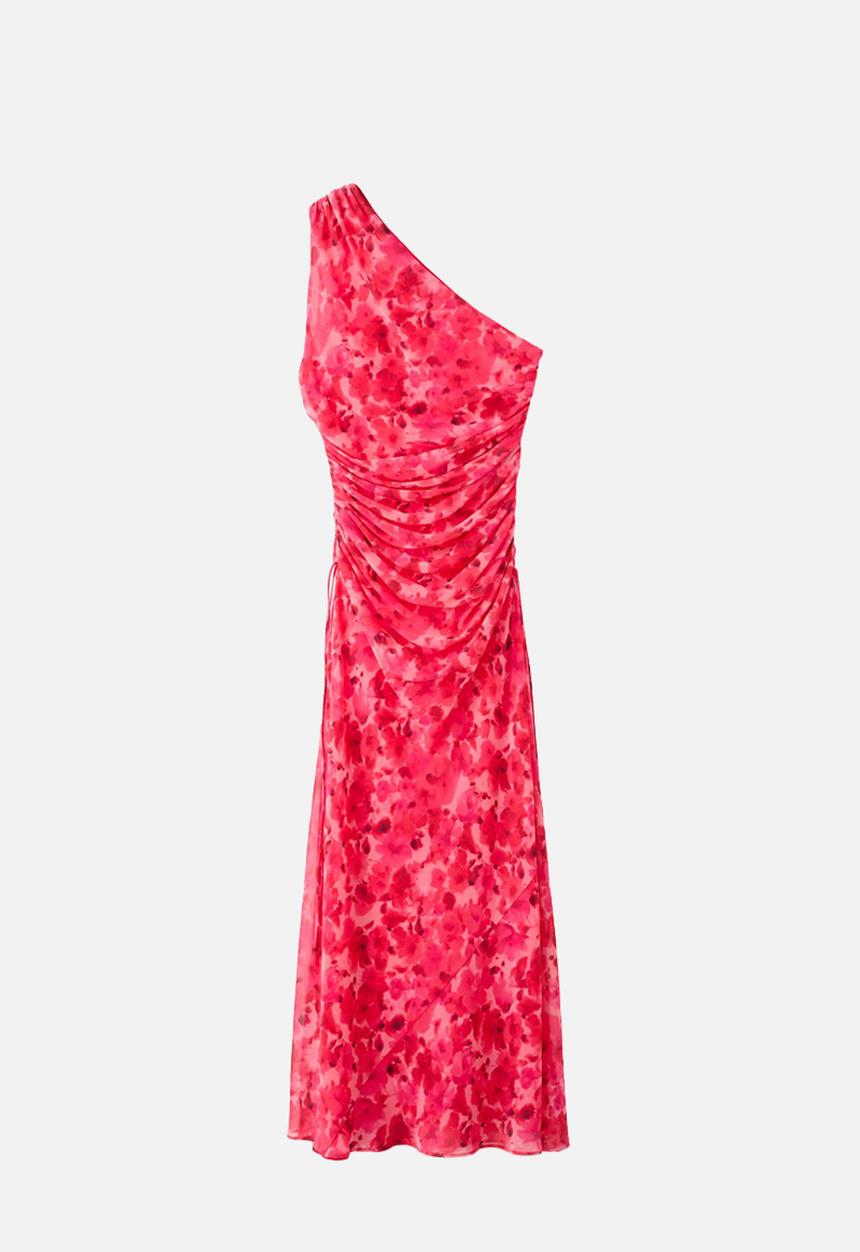 MANGO - Dress unia - red