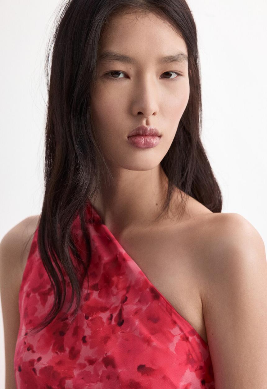 MANGO - Dress unia - red