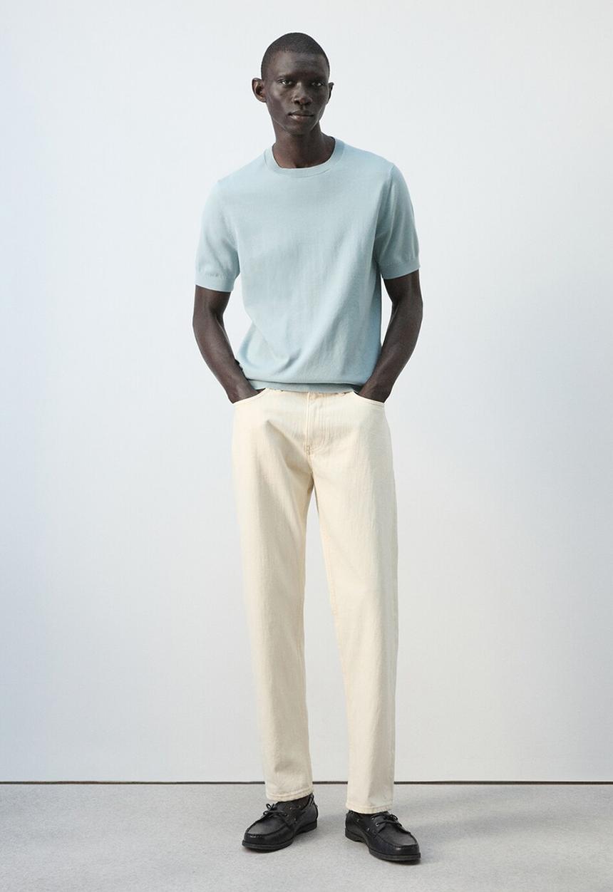 MANGO - T-Shirt Arraona - Turquoise