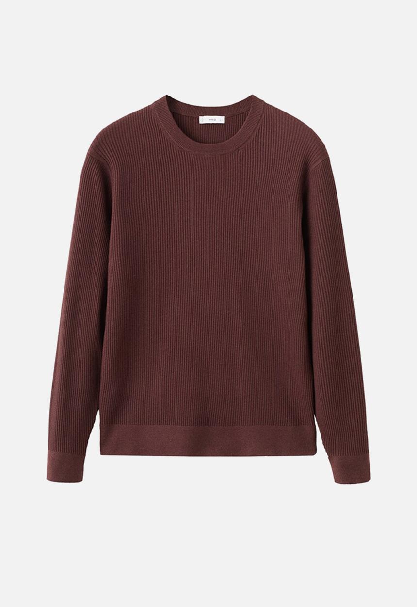 MANGO - Sweater Antigua - Bordeaux