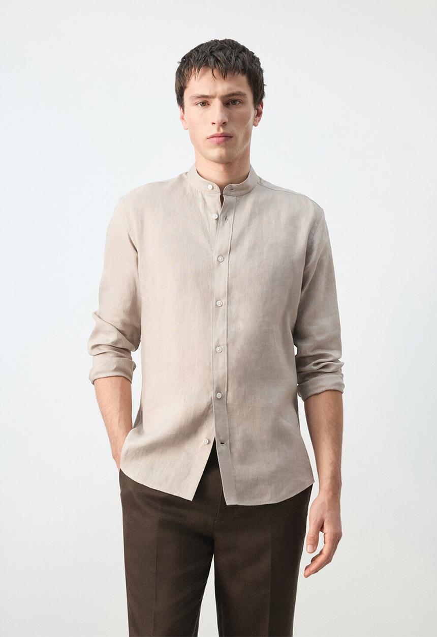 MANGO - Shirt Chennai - Sand