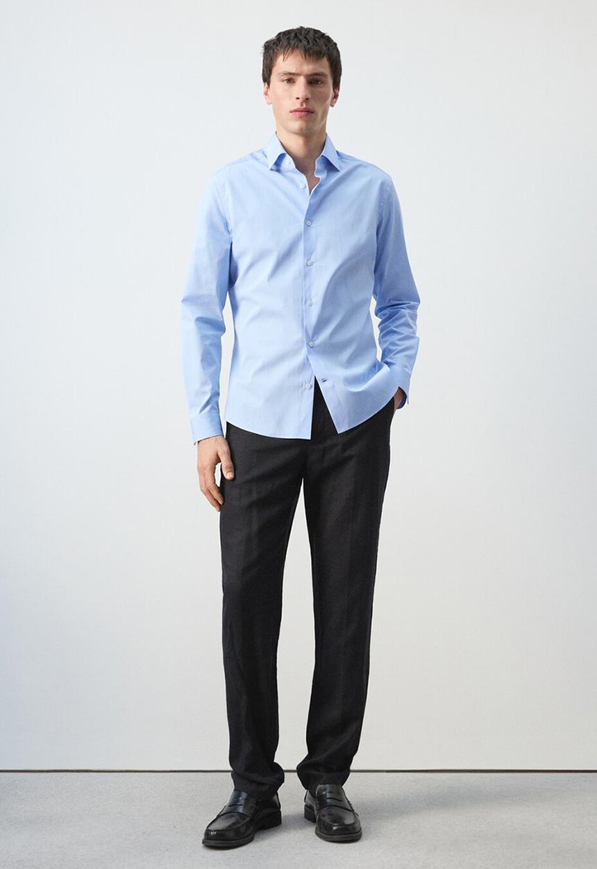 MANGO - Shirt Vecchia - Sky Blue
