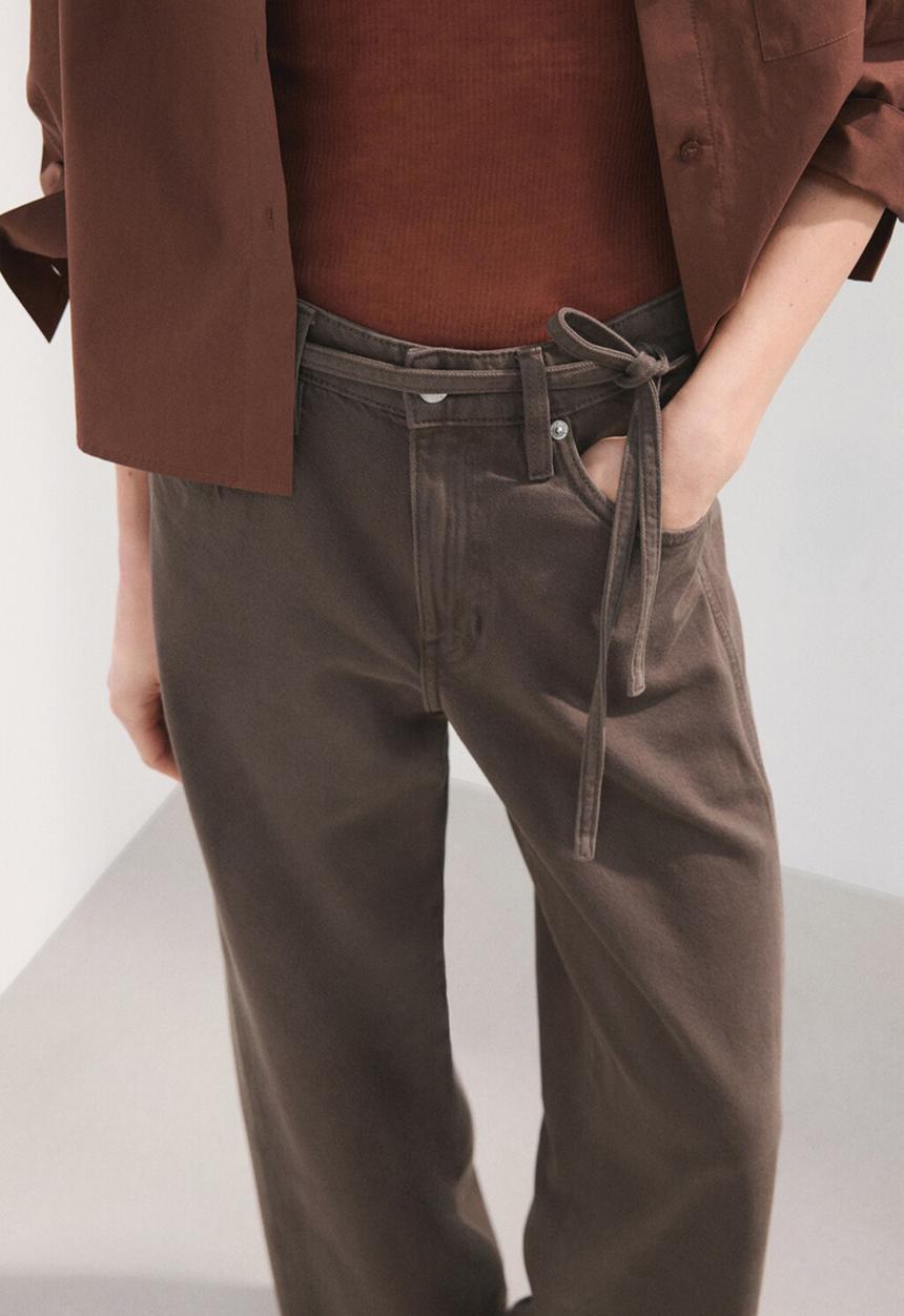 MANGO - Jeans rachel - dark brown