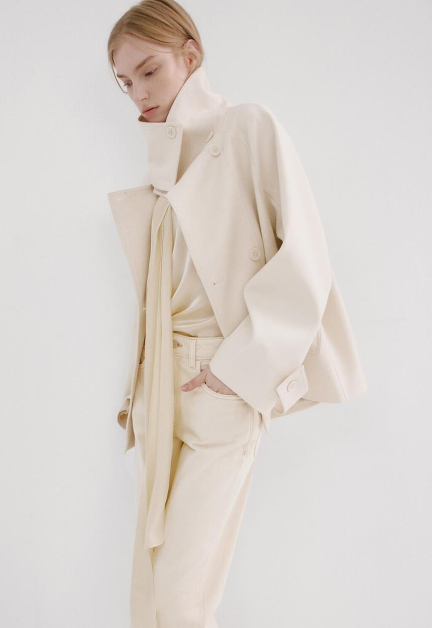 MANGO - Jeans theita - light beige
