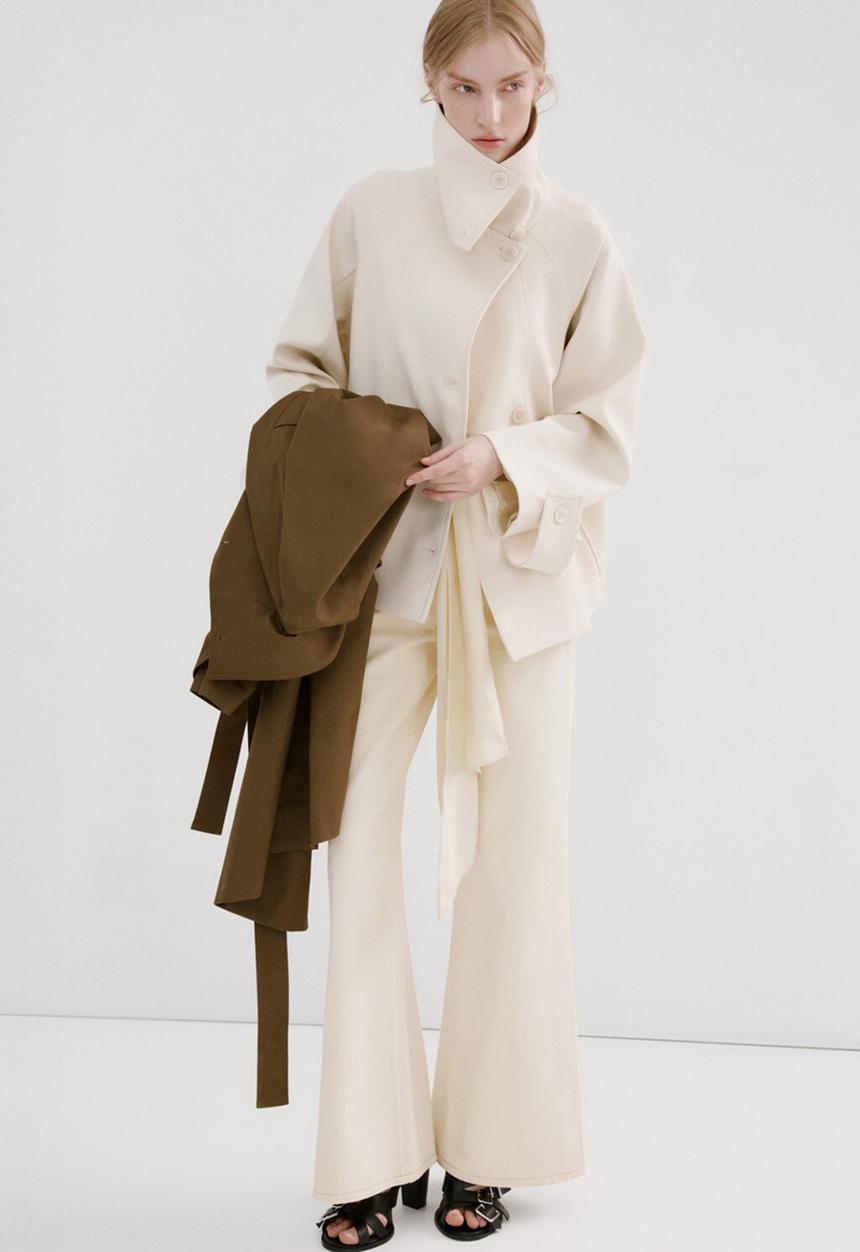 MANGO - Jeans theita - light beige