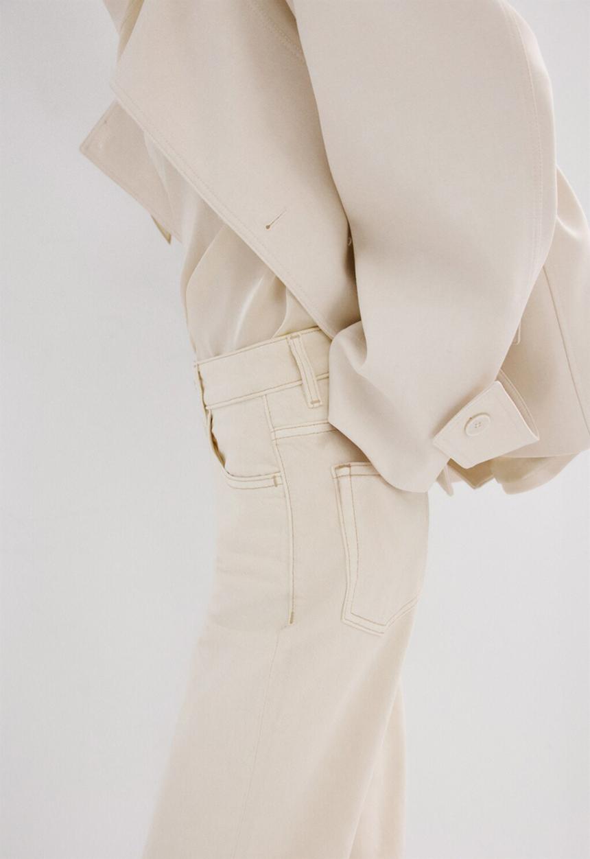 MANGO - Jeans theita - light beige