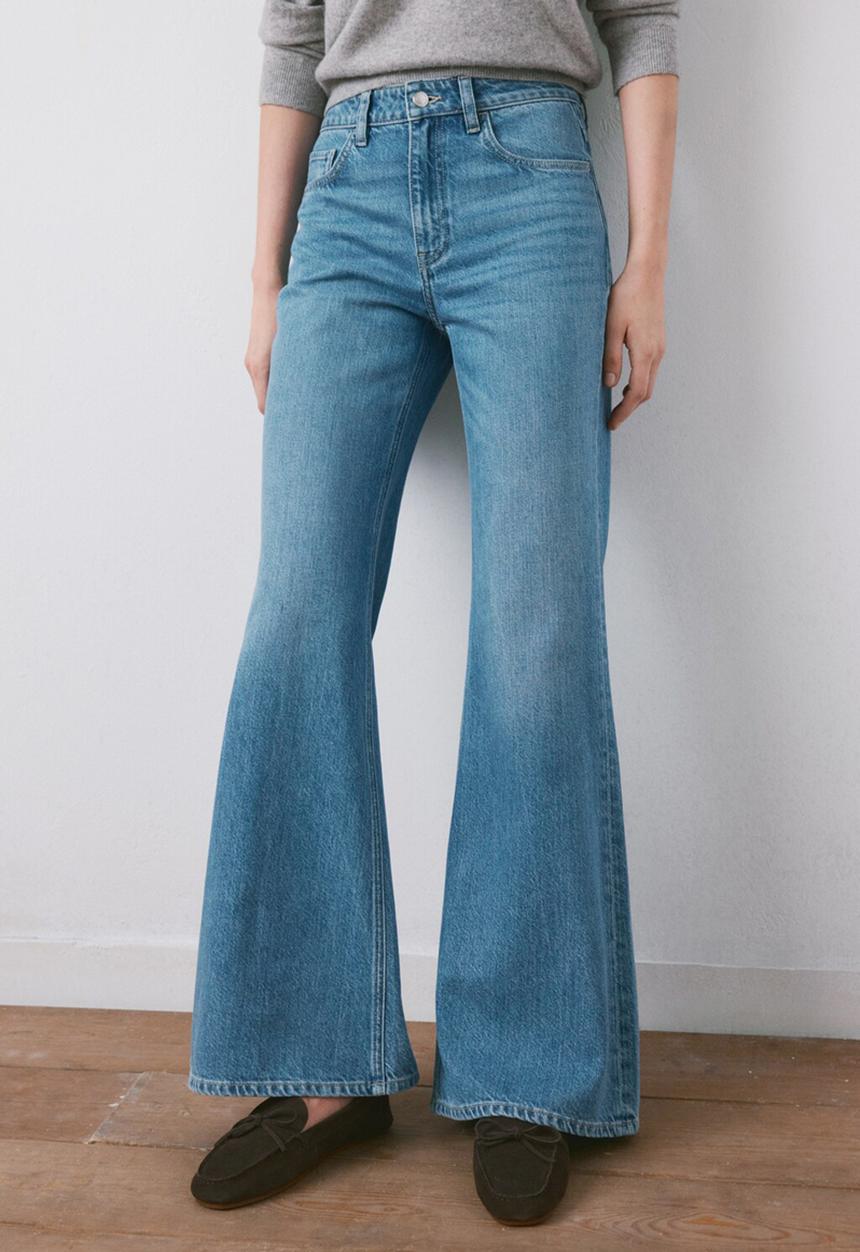 MANGO - Jeans theita - open blue