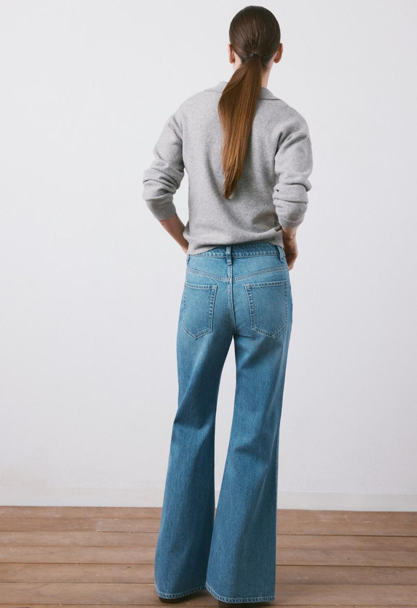 MANGO - Jeans theita - open blue