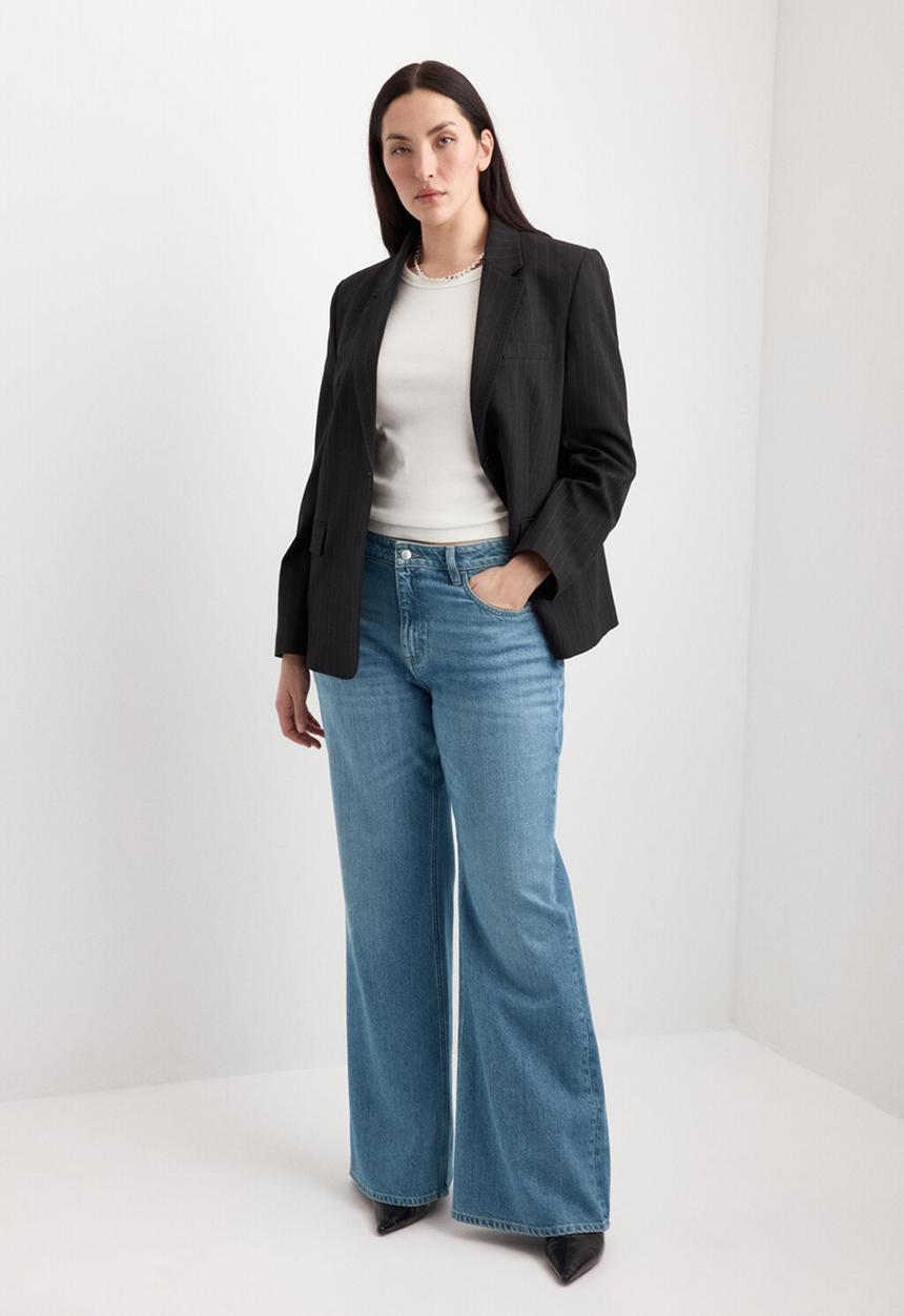 MANGO - Jeans theita - open blue