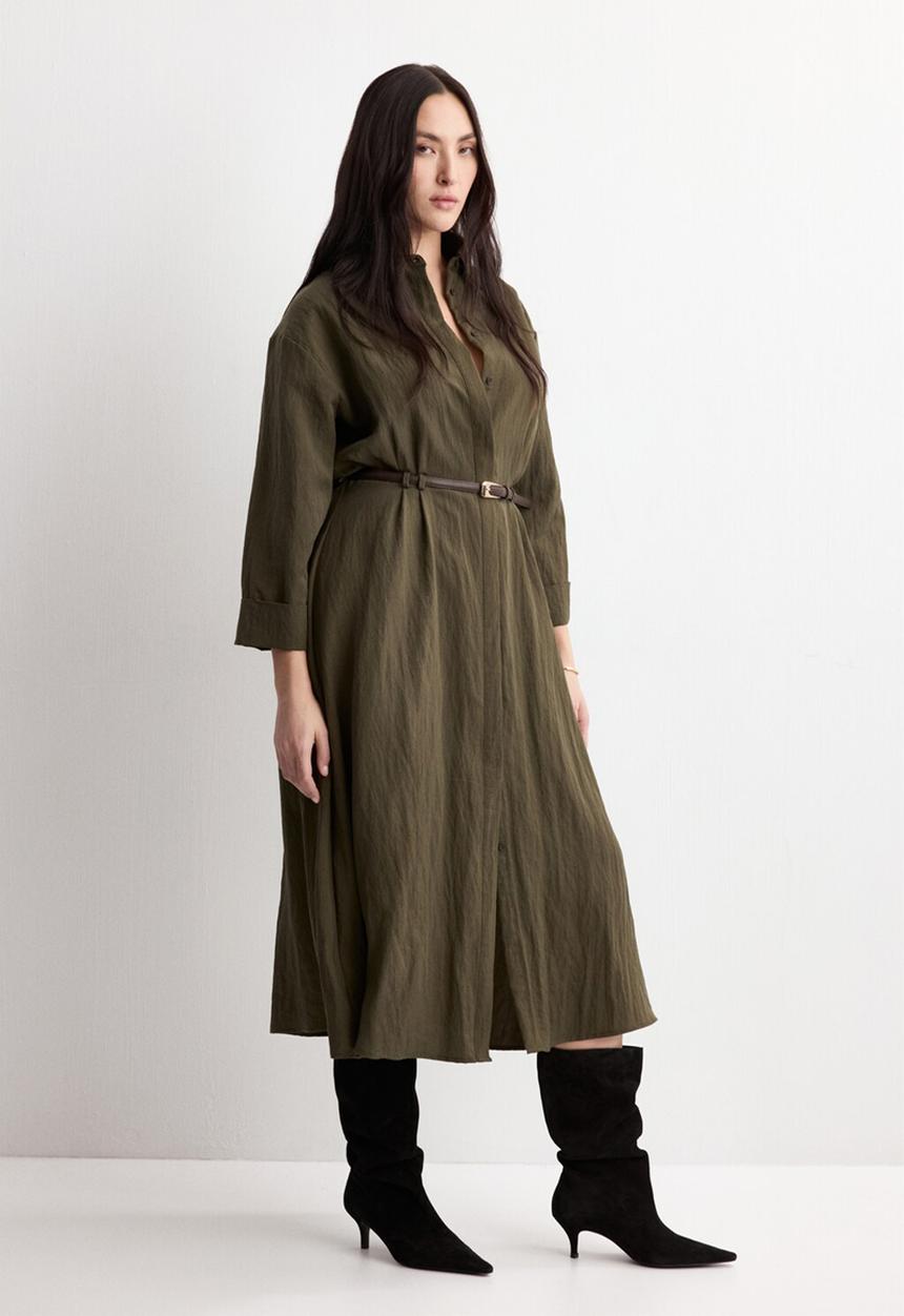 MANGO - Dress trecky- khaki