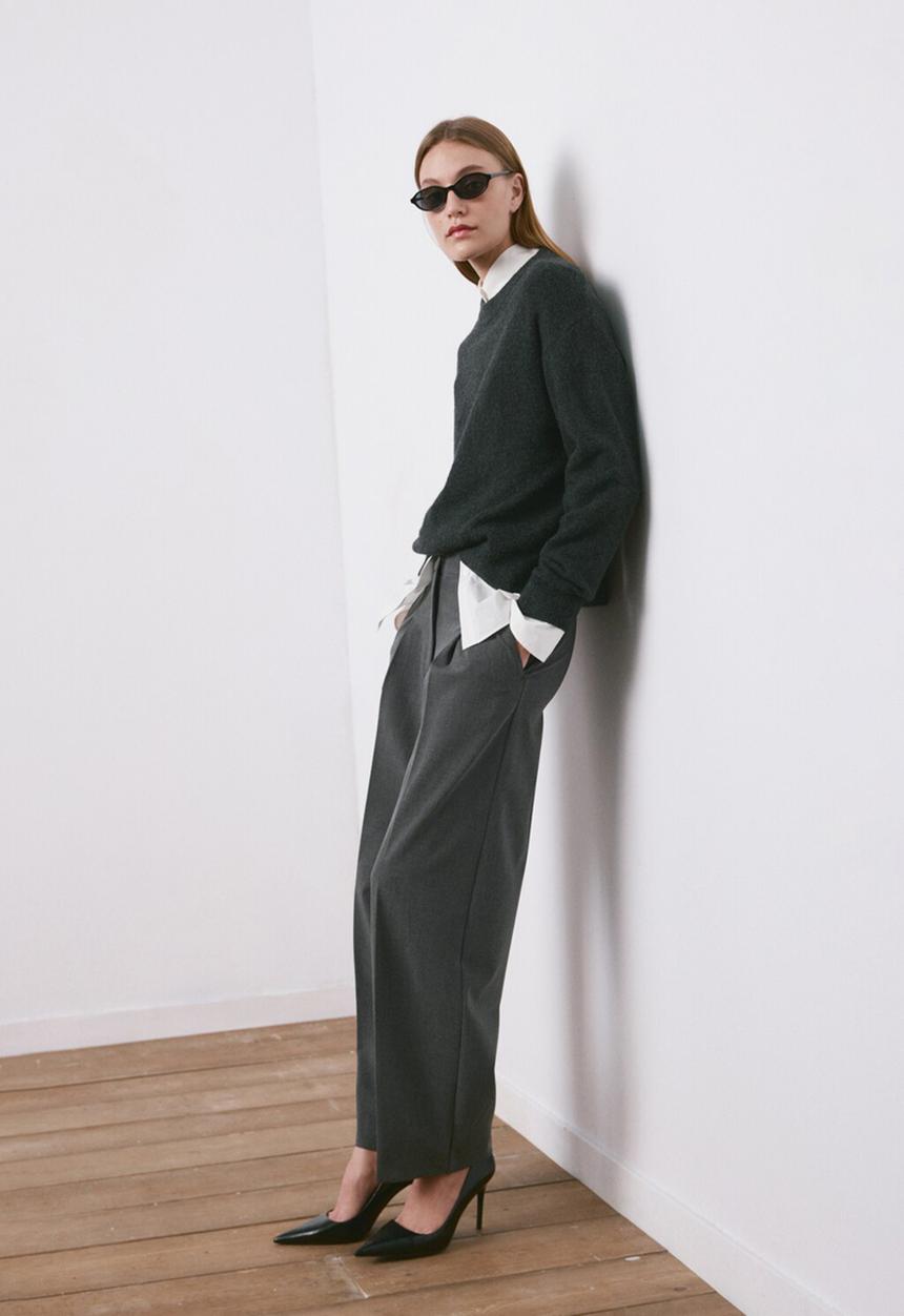 MANGO - Trousers nicole - gray