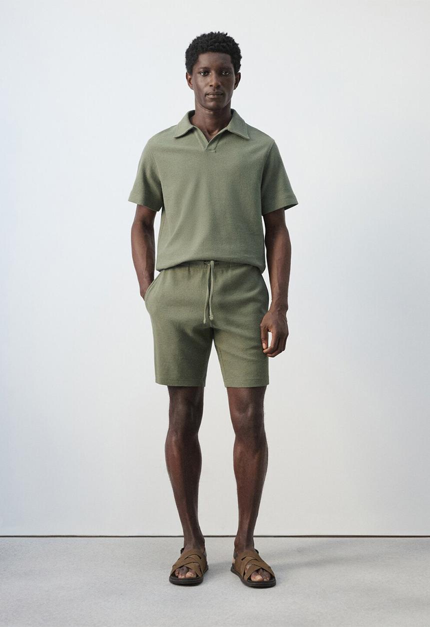 MANGO - Shorts Xavis - Medium Green